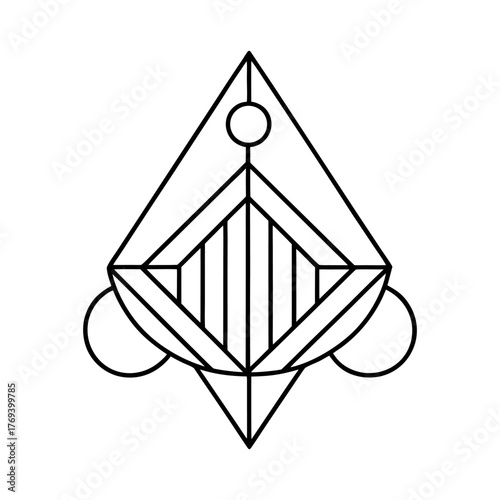 Clean geometric lines and modern minimalistic space flourishes. No excessive ornamentation