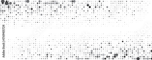 Dot background. Halftone texture, gradient dots pattern, half tone wallpaper with copyspace, spot fade vector illustration