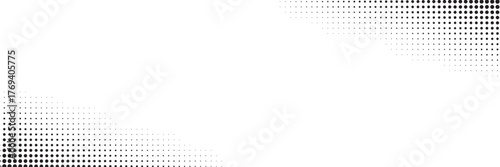 Dot background. Halftone texture, gradient dots pattern, half tone wallpaper with copyspace, spot fade vector illustration