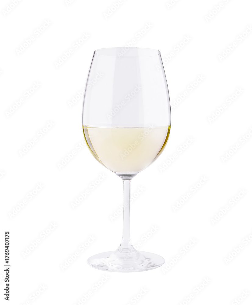 Fototapeta premium Enjoying a refreshing glass of white wine at a casual gathering in the evening