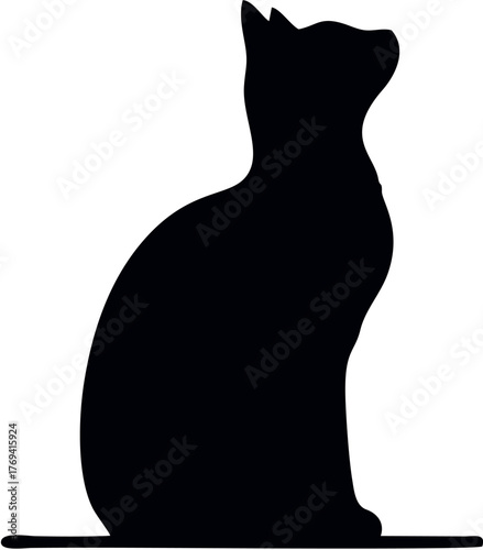 cat silhouette vector