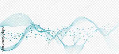 Structure molecule and communication Dna, atom, neurons. Science concept for your design. Connected lines with dots. Medical, technology, chemistry, science background. illustration.
