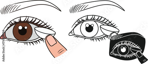 Contact lenses application guide eye care vision correction tips