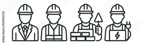 Four men in construction gear
