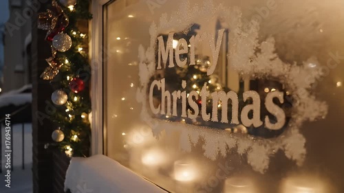 Christmas window display