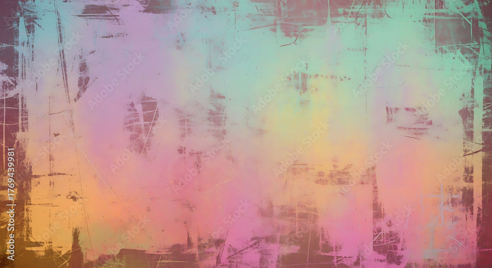 Obraz premium Abstract textured background with pastel watercolor paint strokes and gradients