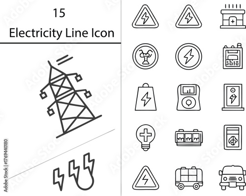 Universal line icons justice, community help, business partnership, innovative ideas, and emotional balance for modern graphic design projects and conceptual visuals