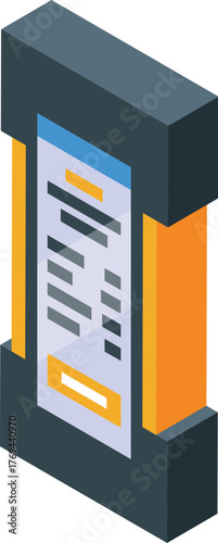 Modern interactive kiosk providing information and options on a digital screen, enhancing user experience in a public space