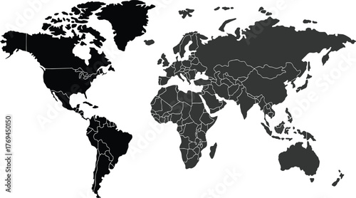 world map vector illustration