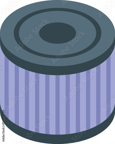 Automotive oil filter ensuring optimal engine performance by removing contaminants and impurities