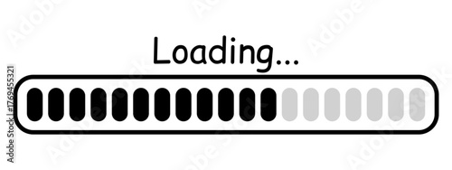 Vector image of a loading icon. Collection loading status. Loading progress icon. Loading progress. Element for your design.