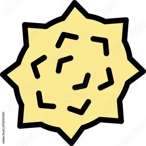 Kiwano fruit with yellow spiky skin and jelly flesh, also called african cucumber, horned melon, jelly melon, hedged gourd, or blow melon