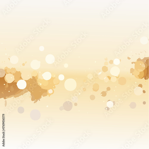 Goldenes Bokeh auf weißem Hintergrund