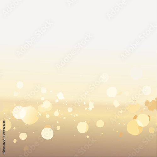 Goldenes Bokeh auf weißem Hintergrund