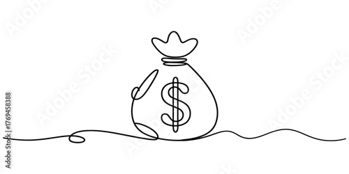 Continuous one line drawing of a desk scene featuring a laptop a stack of books a lamp and a coffee cup vector