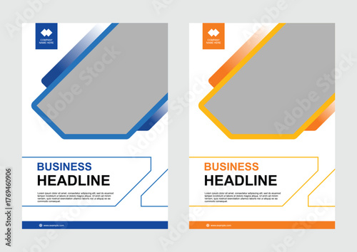 Fotografie Business flyer template design marketing promotion corporate
