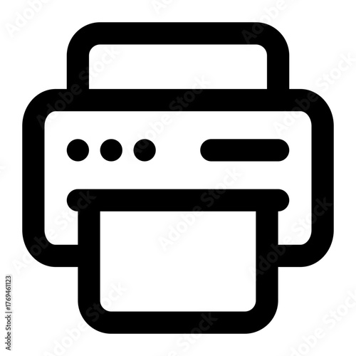 printer scanner icon for illustration