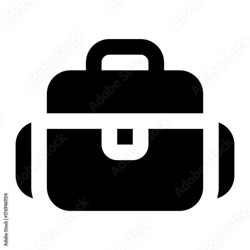 camera bag icon for illustration