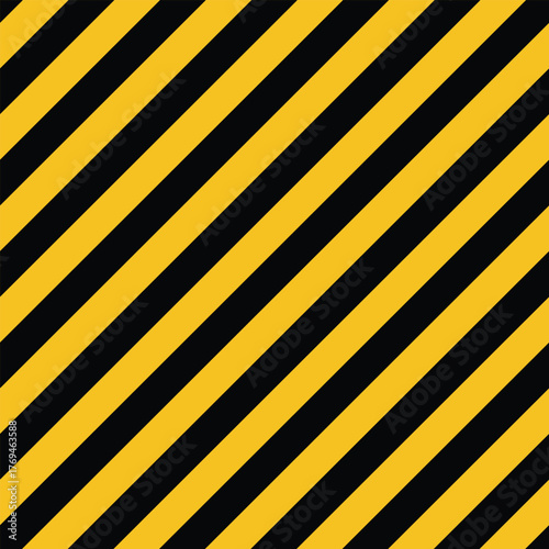 Black and Yellow color Striped Background 45 degree
