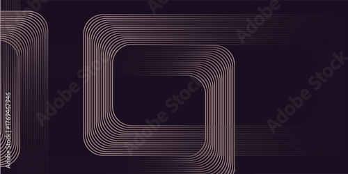 MobileaLuxury abstract gold glowing circle lines on dark background. Retro style. Geometric stripe line art design. Modern shiny golden lines. Suit for poster, banner, brochure, cover, website, flyer