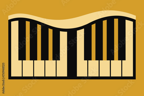 piano keys vector illustration