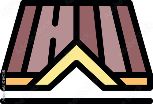 Residential building roof protecting from weather conditions, providing shelter and safety