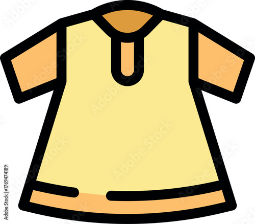 Emirati thobe symbolizing uae heritage, perfect for cultural projects or fashion designs