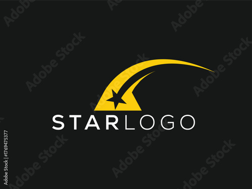 Minimal and professional Letter A star Logo design