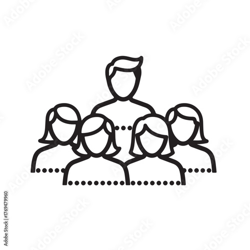 Modern icon set with primary and secondary colors