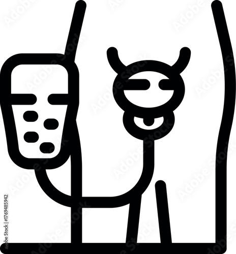 Catheter is inserted into bladder, draining urine into a collection bag, urology and health concept