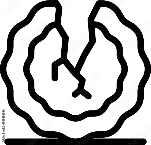 Worn out tire with visible cracks indicating potential danger and the need for replacement