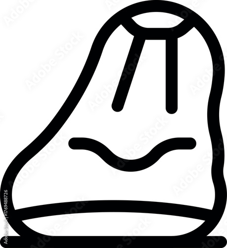 Bean bag chair offering cozy seating and adding a touch of modern style to interior design