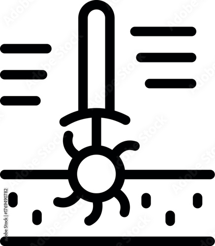 Soil testing tool analyzing ground composition, providing valuable agricultural data for informed decisions and optimized crop growth