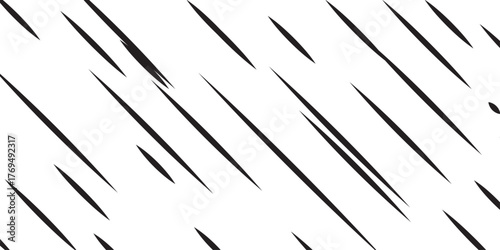 abstract cut out transparent retro funky line pattern design element.Black vector random oblique triangles. Stripes background. Abstract lines pattern.