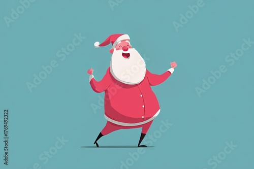 Animated character in festive attire joyfully dances with raised arms, showcasing vibrant colors and playful expressions, camera pans to capture the lively movement and cheerful ambiance