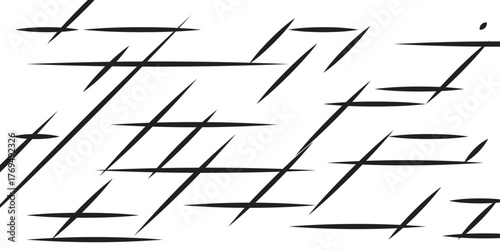 abstract cut out transparent retro funky line pattern design element.Black vector random oblique triangles. Stripes background. Abstract lines pattern.