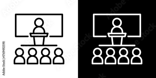 Seminar Icon Vector Illustration 