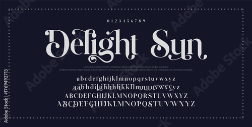 Modern Font. Sans Serif Font. Regular Uppercase Lowercase Typography urban style alphabet fonts for fashion, sport, technology, digital, movie, logo design, vector illustration