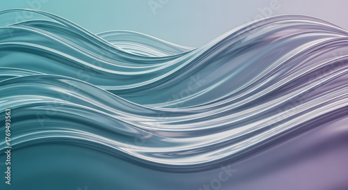 Stunning flowing waves with metallic sheen, perfect for modern design projects, adding a touch of elegance and sophistication with its smooth, flowing lines