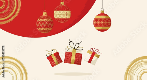 Photos Festive Holiday Decorations Presents and Ornaments for Celebrations and Joyful G