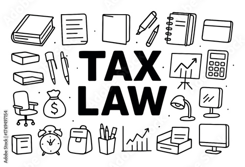 Tax Law Icons
