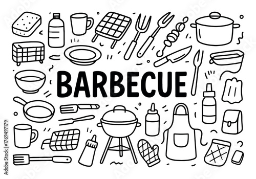 Barbecue Tools Illustration