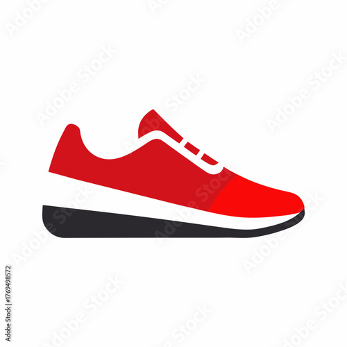 Minimalist running shoe vector illustration

