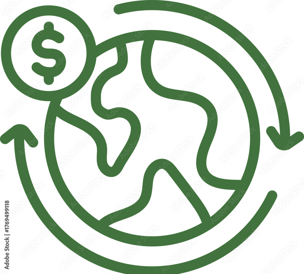 Fototapeta premium Eco Icon Set: Sustainable Living, Green Energy, and Environmental Concepts for Visual Marketing