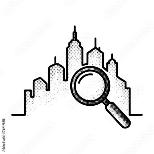 Urban Mining Icon, E-Waste Recycling Symbol
