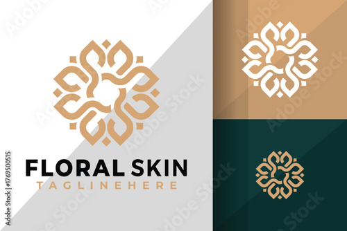 Beauty Floral Luxury Logo Icon Vector Design Illustration