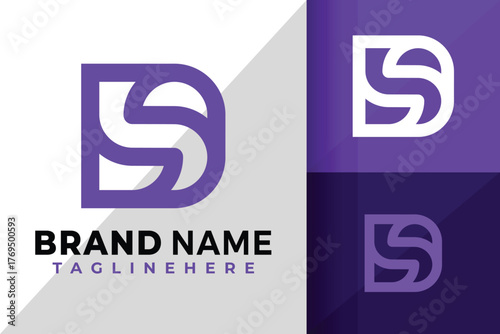 Letter Ds or Sd Logo Icon Vector Design Illustration