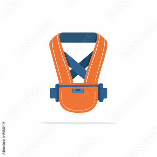Baby carrier illustration, modern design for carrying infants and toddlers