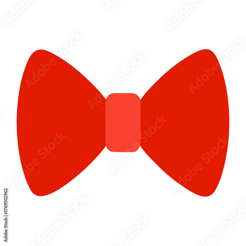 a simple vector illustration of a bow tie festive