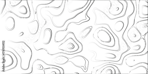 Abstract topographic contour lines pattern with gradient shading on a white background creating a sense of depth and organic flow for design projects